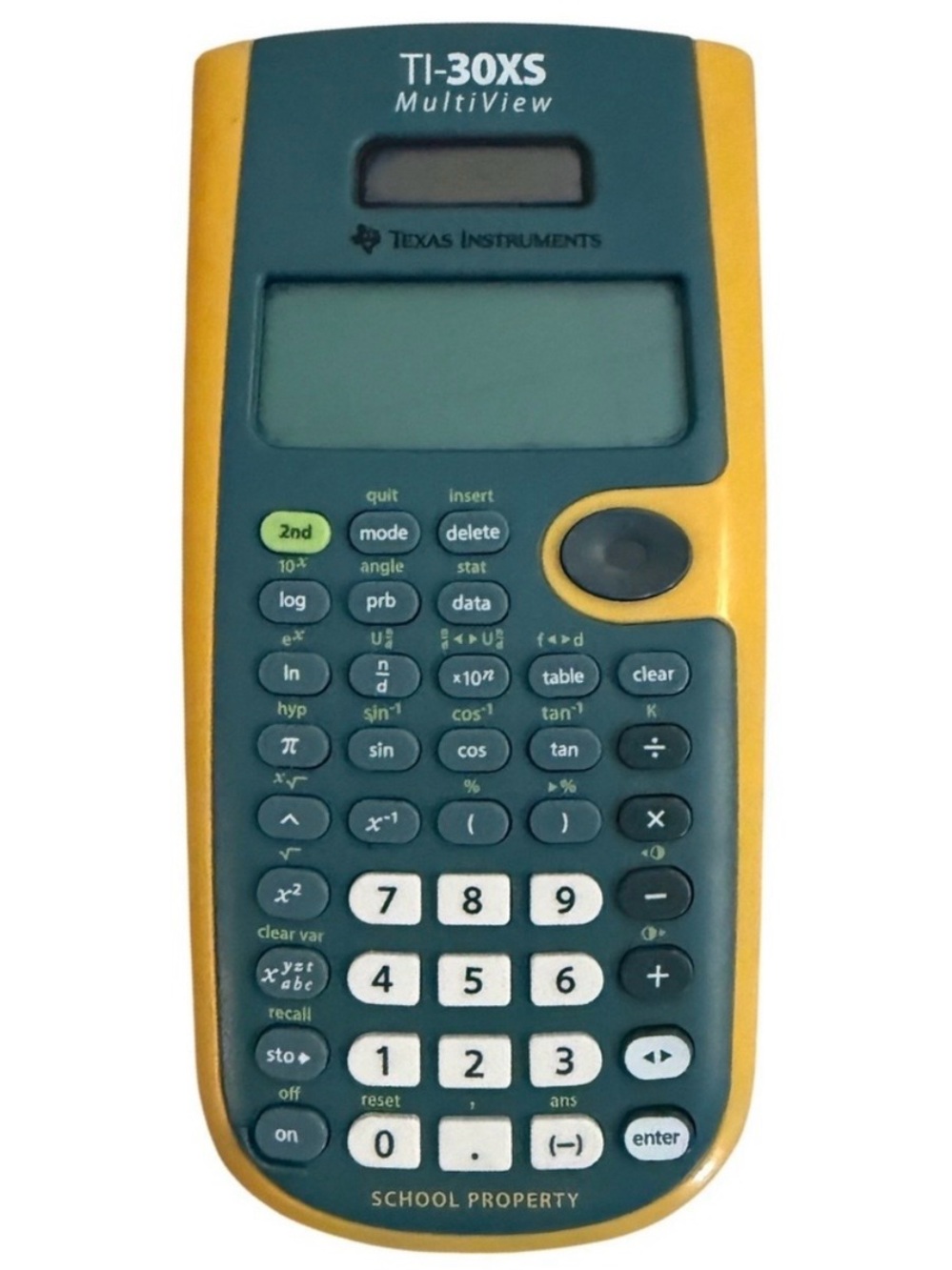 Texas Instruments TI‑30XS MultiView Scientific Calculator Yellow School Edition